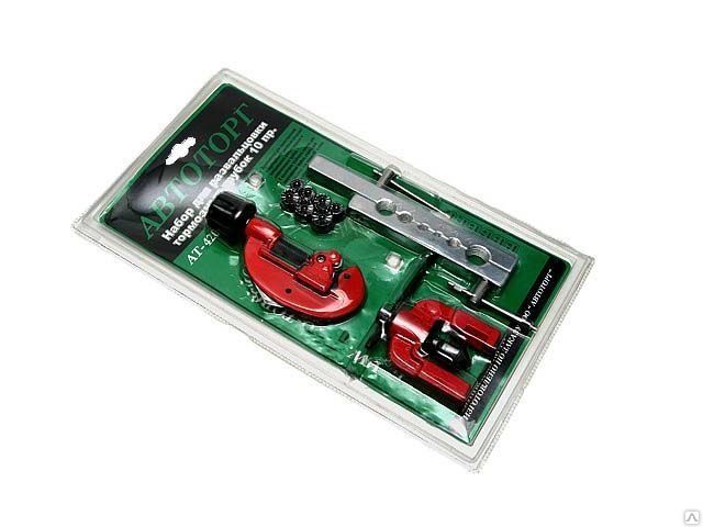 Набор для развальцовки тормозных трубок 10пр. АТ-4203