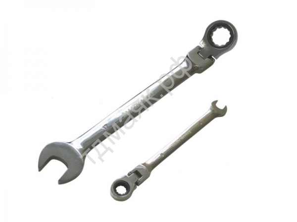 Ключ комбинированный трещоточный с шарниром 17 мм МАЯКАВТО 75717ф