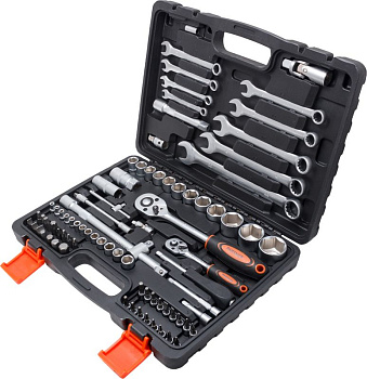 Набор инструмента  82пр.Profi 1/4"&1/2"(6-гран)(4-32мм) Partner PA-4082