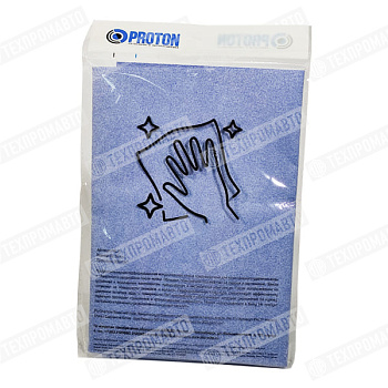 Замша искусственная, PU, голубая 50*37 см, 300г/м2 PROTON PAL12