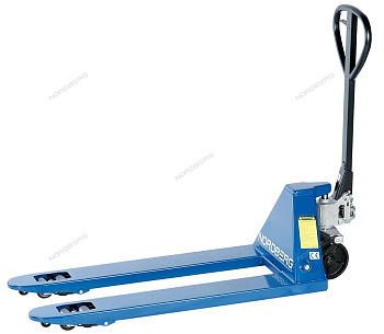 Тележка складская гидравлическая 2,5 т, с полиуретановыми колесами NORDBERG N3902-25