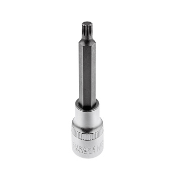 Головка бита SPLINE 12-лучевая  M8 1/2" (L-100мм) AV Steel AV-526608