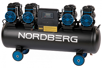 Компрессор поршневой безмасляный, объем 120 л, 1000л/мин NORDBERG NCEO120/1000