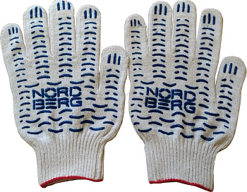Перчатки хб 6 нитей 10 класс NORDBERG NCG610150.1