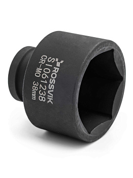 Головка ударная 38мм (6гр.) 1/2" ROSSVIK SI061238