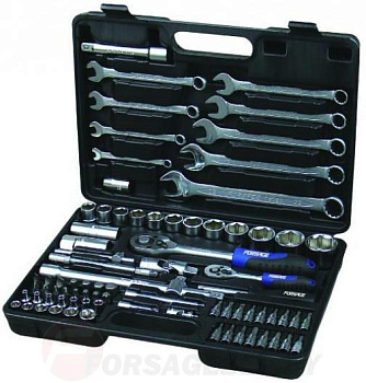Набор инструмента  82пр.1/4"&1/2" (6-гр.)(4-32мм) Forsage F-4821-5