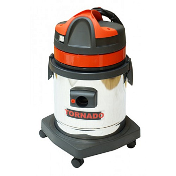 Пылесос для влажной и сухой уборки (1300Вт, 220В, 200м3/ч, 26л) TORNADO 215 Inox