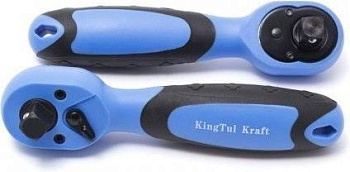 Трещотка 3/8"-1/2" L-145мм двухсторонняя KingTul kraft KT-602502K