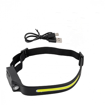 Фонарь налобный ударо прочный, 3-4.5V, 3W, IPX4 Forsage F-JBEL9906