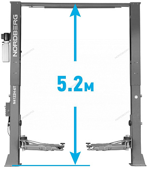 Подъёмник 2-х стоечный с верхней синхронизацией 6т. эл.стопора 380В NORDBERG N4122H1E-6G