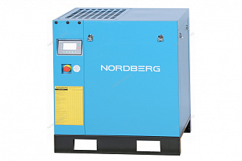 Компрессор винтовой,  7,5кВт, 10Бар, 900л/мин без ресивера IP55 NORDBERG NCC10