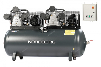 Компрессор воздушный поршневой (1900 л/мин, 500 л/бак, 380 В) NORDBERG NCP500/1900