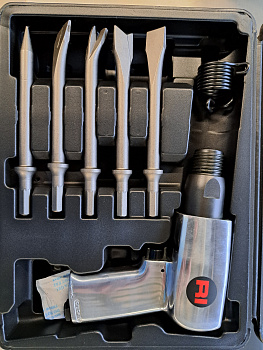 Пневмозубило 3500 уд/мин в наборе  7,2Дж RMH11PHK