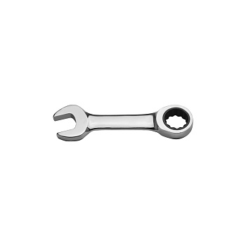 Ключ комбинированный трещоточный укороченный  19мм AV Steel AV-315319