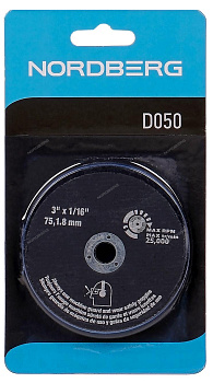 Диск отрезной 3"(75 мм), 5 шт в комплекте NORDBERG D050