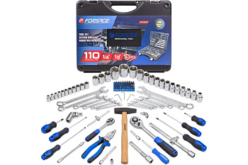 Набор инструмента 110пр. 1/2",1/4" (6гр.)(5-32мм) Forsage F-41101-5