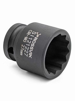 Головка ударная 27мм (12гр.) 1/2" ROSSVIK SI121227