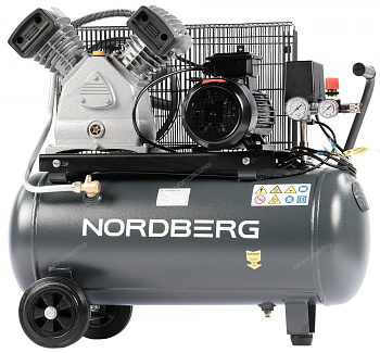 Компрессор воздушный поршневой  (420 л/мин, 50 л/бак, 220 В) NORDBERG NCP50/420A
