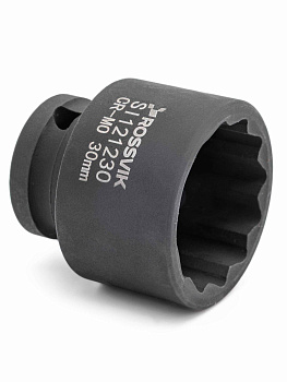 Головка ударная 30мм (12гр.) 1/2" ROSSVIK SI121230