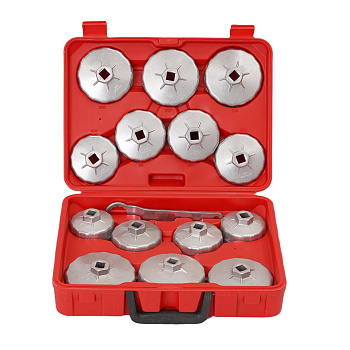 Набор съемников для масляных фильтров 15пр. (чашки) ROSSVIK ST409