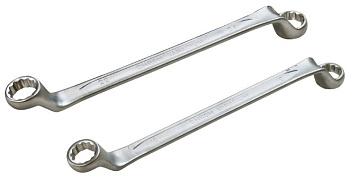 Ключ накидной отогнутый на 75 грд. 16X17мм Forsage F-7591617