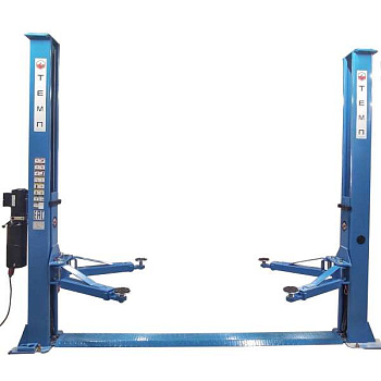 Подъёмник 2-х стоечный с нижней синхр-й 4 т.ручные стопора анкера проставки 380В TEMP TS4M