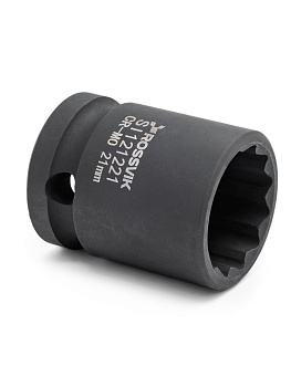 Головка ударная 21мм (12гр.) 1/2" ROSSVIK SI121221