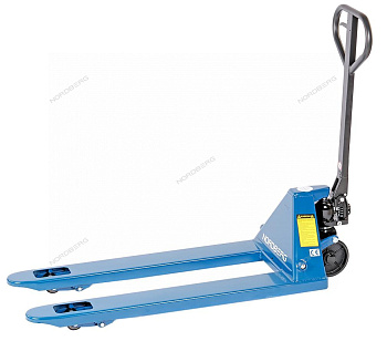 Тележка складская гидравлическая 2,5 т, с полиуретановыми колесами NORDBERG N3905-25