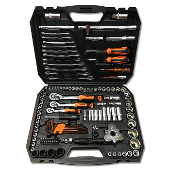 Набор инструмента 127пр. 1/2", 3/8", 1/4" (6гр) AV Steel AV-011127