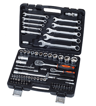 Набор инструмента  82пр.1/4"&1/2" (6-гр.)(4-32мм) AV Steel AV-011082
