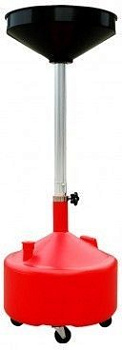Емкость для слива технических жидкостей 30л передвижная KINGTUL profi KT-2009-1