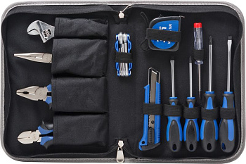 Набор инструмента 17пр.(шарнирно-губцевый+отвертки,рулетка) в сумке Partner PA-5517