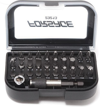 Набор бит с битодержателем 31пр. 1/4"  25ммL Forsage F-2314B