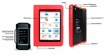 Сканер мультимарочный диагностический легковые грузовые авто Launch X431 PRO 3 HEAVY DUTY FULL V 3.0