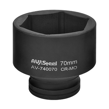 Ударная головка 1" 70мм AV Steel AV-740070
