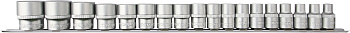 Набор головок 1/2 6-гр.18пр. (8-32мм) на планке Thorvik S13S1118SM