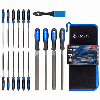 Набор напильников и надфилей разнопрофильных 17 пр. Forsage F-5056W