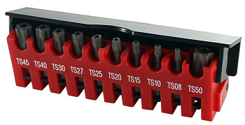 Набор бит 5-лучевых 10пр. 1/4" (TS08-TS50) FORCE F21013