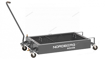 Емкость для сбора масла на колесах 58 литров серая NORDBERG NO2358(G)