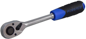 Трещотка 1/2" (45зуб) L-260мм реверсивная с резиновой ручкой Forsage F-80243