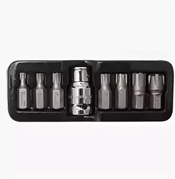 Набор бит RIBE c битодержателем,8пр. 1/2"(L:30;M5,М6,М7,М8,М10,М12,M14) в ложементе Forsage F-4089