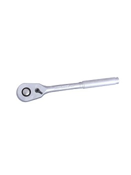 Трещотка 1/4" (72зуб) L-135мм металлическая рифленая ручка AUTOMASTER AMT-52225