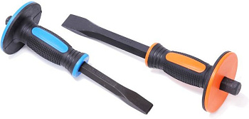 Зубило 25мм (L-305мм) c прорезиненной защитной рукояткой Forsage F-60225305Q