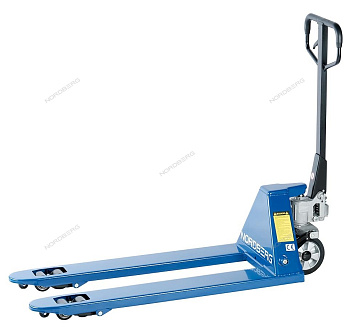 Тележка складская гидравлическая 2,5 т, с резиновыми колесами NORDBERG N3901-25R