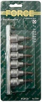 3/8" набор головок бит торкс 6пр. Forsage F-3061