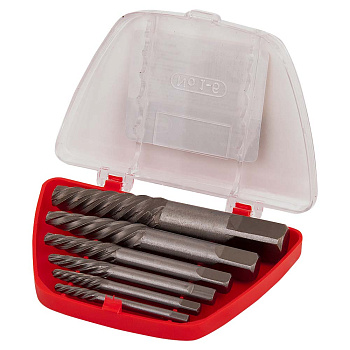 Набор экстракторов резьбы в пластиковом футляре 6пр. AV Steel AV-921110