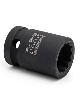 Головка ударная 17мм (12гр.) 1/2" ROSSVIK SI121217