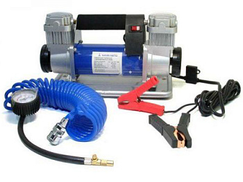 Компрессор автомобильный  (150 л/мин) 2-поршневой, повышенной мощности ТДМ АС 1500ма 