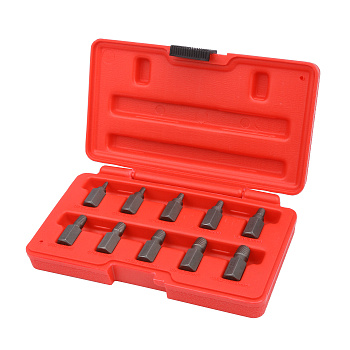 Набор экстракторов для демонтажа обломанных болтов, шпилек 1/8"-13/32", 10 пр "AV Steel" AV-921087