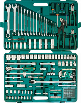 Набор инструмента универсальный 1/4", 1/2"DR, 142 предмета JonnesWay 46100 S04H524142S